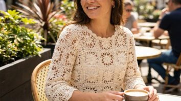 Blusas de crochê com motivos elegantes para transformar seu visual