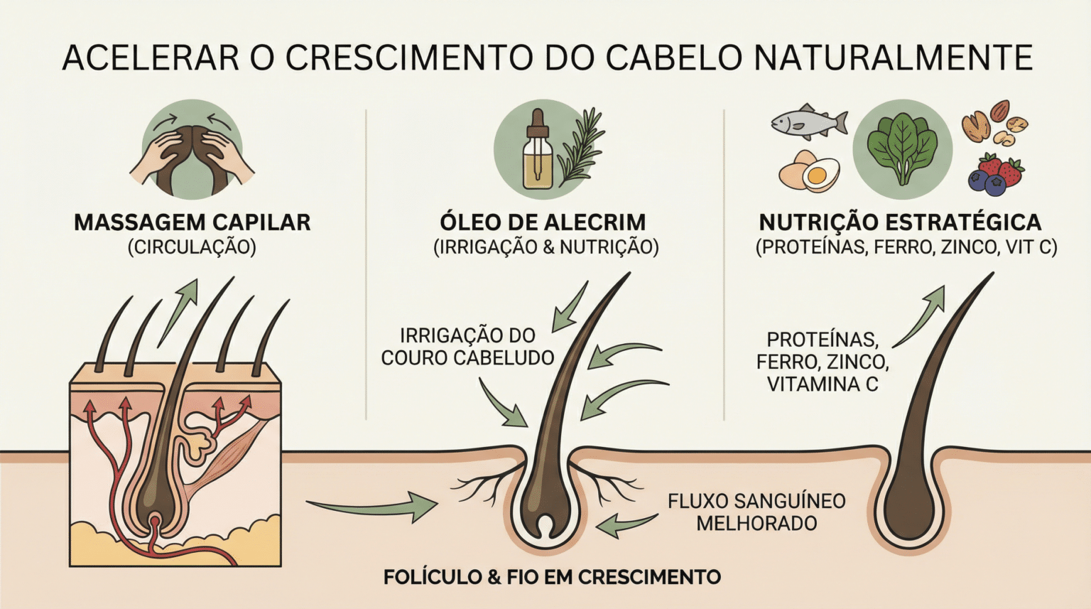 Segredos que ainda funcionam para estimular o crescimento do cabelo