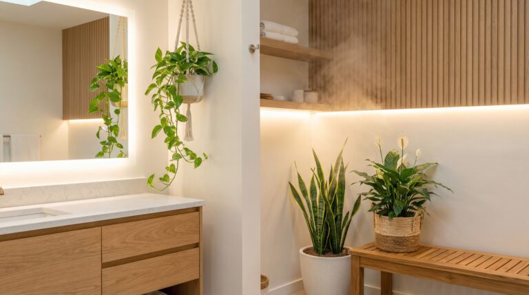 As 3 melhores plantas para o banheiro que purificam o ar e amam umidade