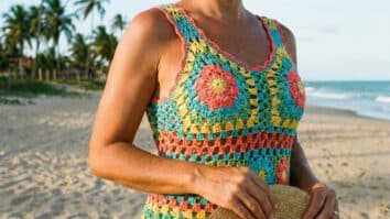 Blusas de crochê leves para garantir frescor no verão 2026