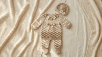 Aprenda a fazer um lindo conjunto de crochê completo para o seu bebê