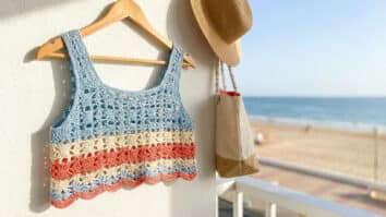 Blusas de crochê lindas e leves para manter o frescor no verão 2026