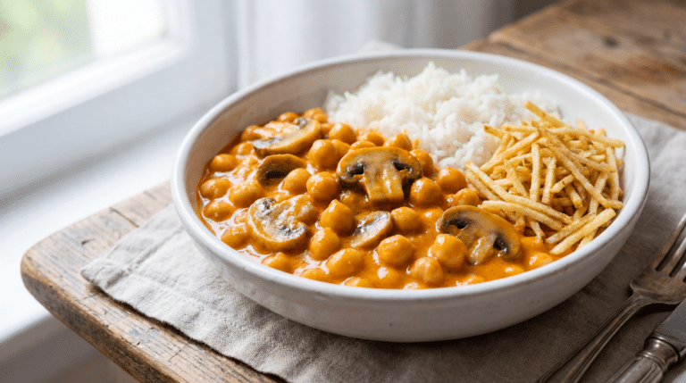Estrogonofe de grão de bico: Conheça a receita vegetariana fácil e deliciosa