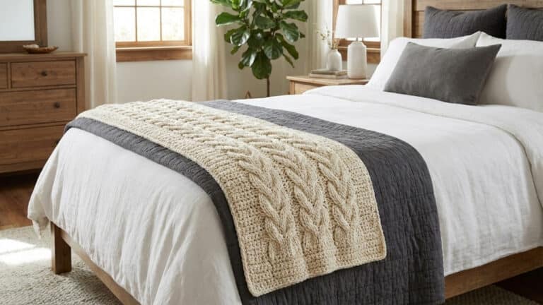 Peseira de crochê de luxo: modelos para a decoração do seu quarto em 2026
