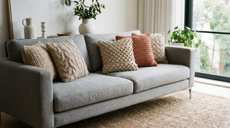 Almofadas em crochê: modelos elegantes para renovar a decoração + gráficos