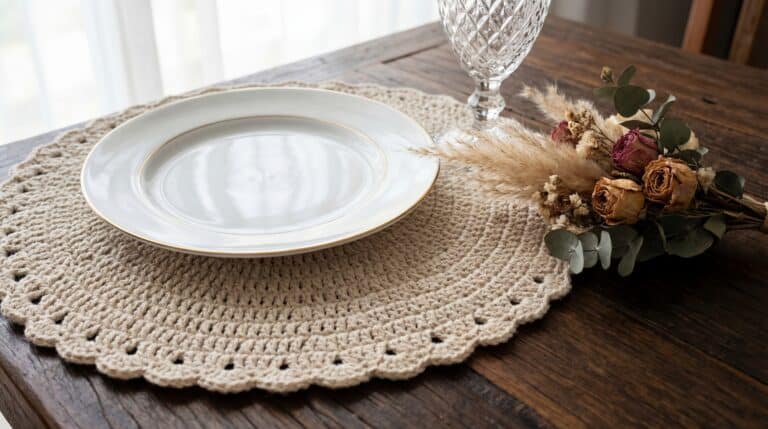 Sousplat de crochê: modelos elegantes para decorar sua mesa com estilo