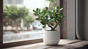 Planta Jade, conhecida como planta da fortuna