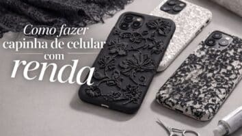 Celulares com capinhas feitas com renda, tendencia forte em 2026