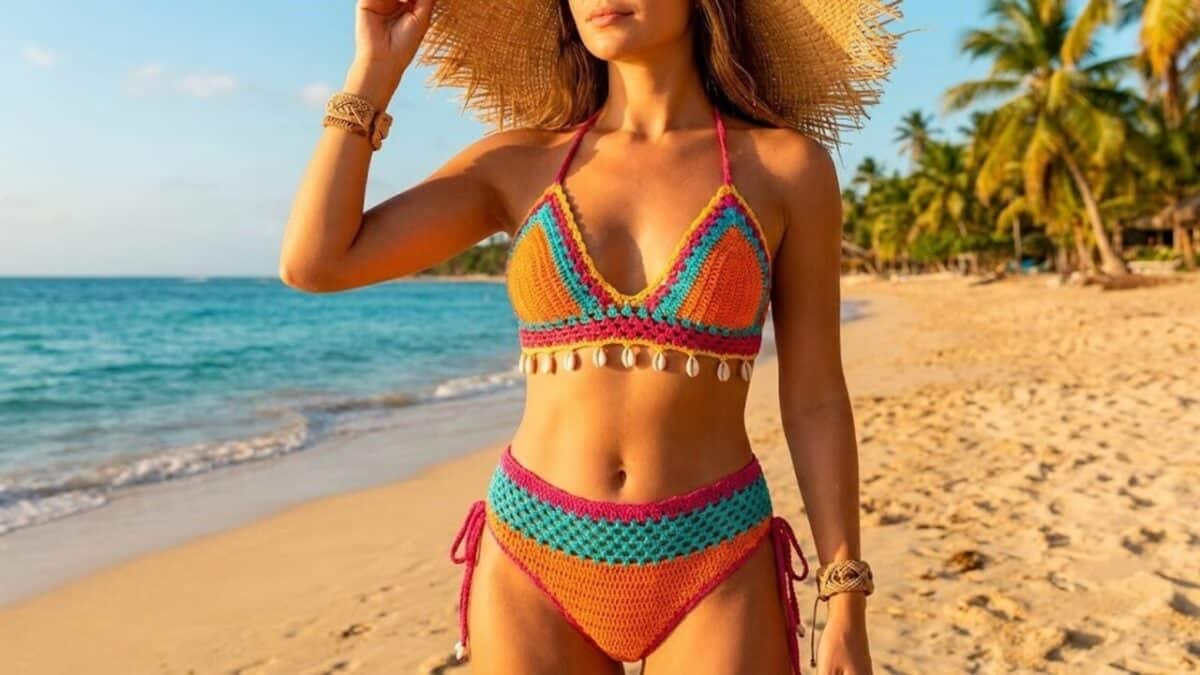 Modelos de biquíni de crochê para se destacar neste verão