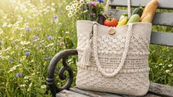 Aprenda a produzir lindos modelos de bolsas de crochê com barbante em 2026