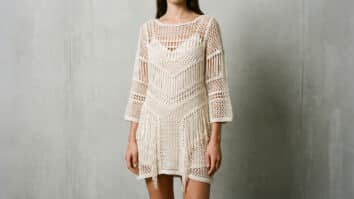 Vestido de crochê moderno com estilo e versatilidade para o dia a dia