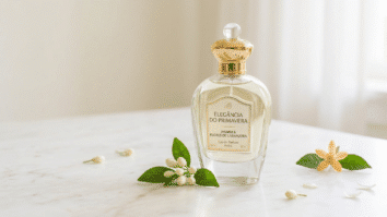 Perfume de jasmim e flores de laranjeiras