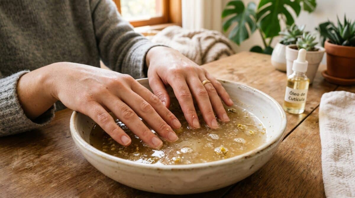 Banho de gelatina para as unhas