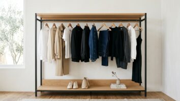 Guarda roupa organizado