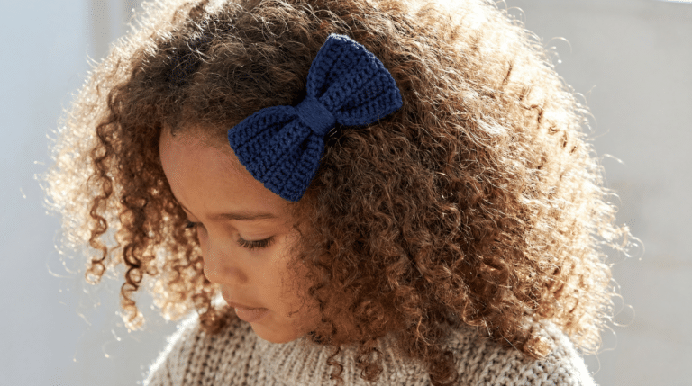 Laço Crochê Cabelo Infantil