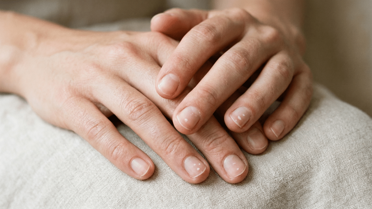 unhas com mancha branca