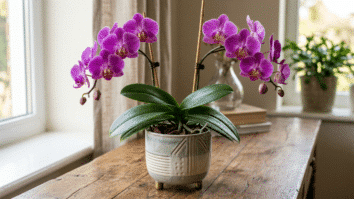 vaso de orquídeas