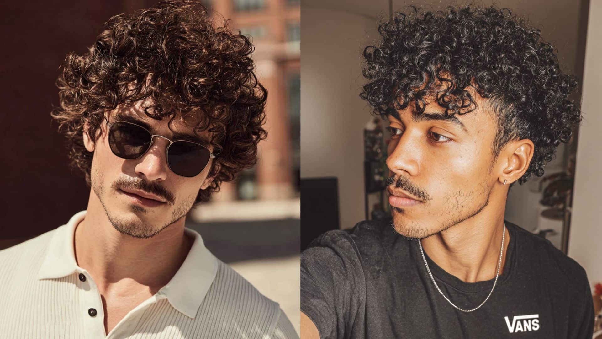 Cabelo cacheado masculino