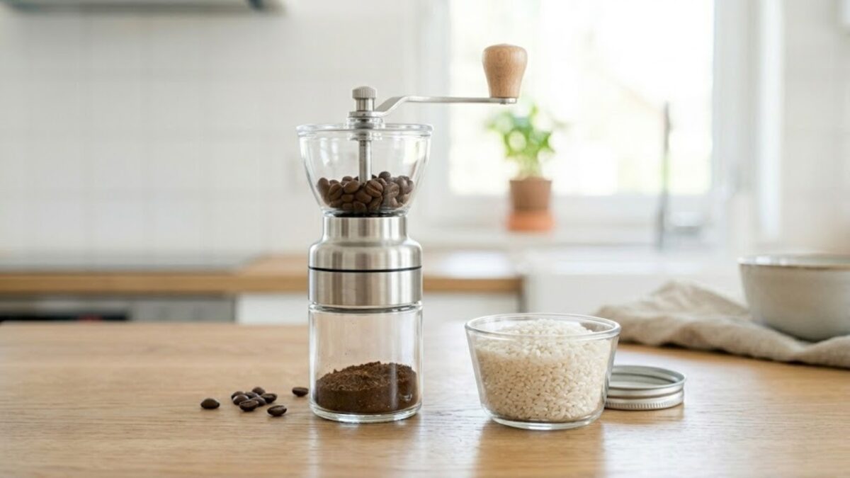 Aprenda o truque com arroz para limpar o fundo de garrafas e vasos estreitos em 2026