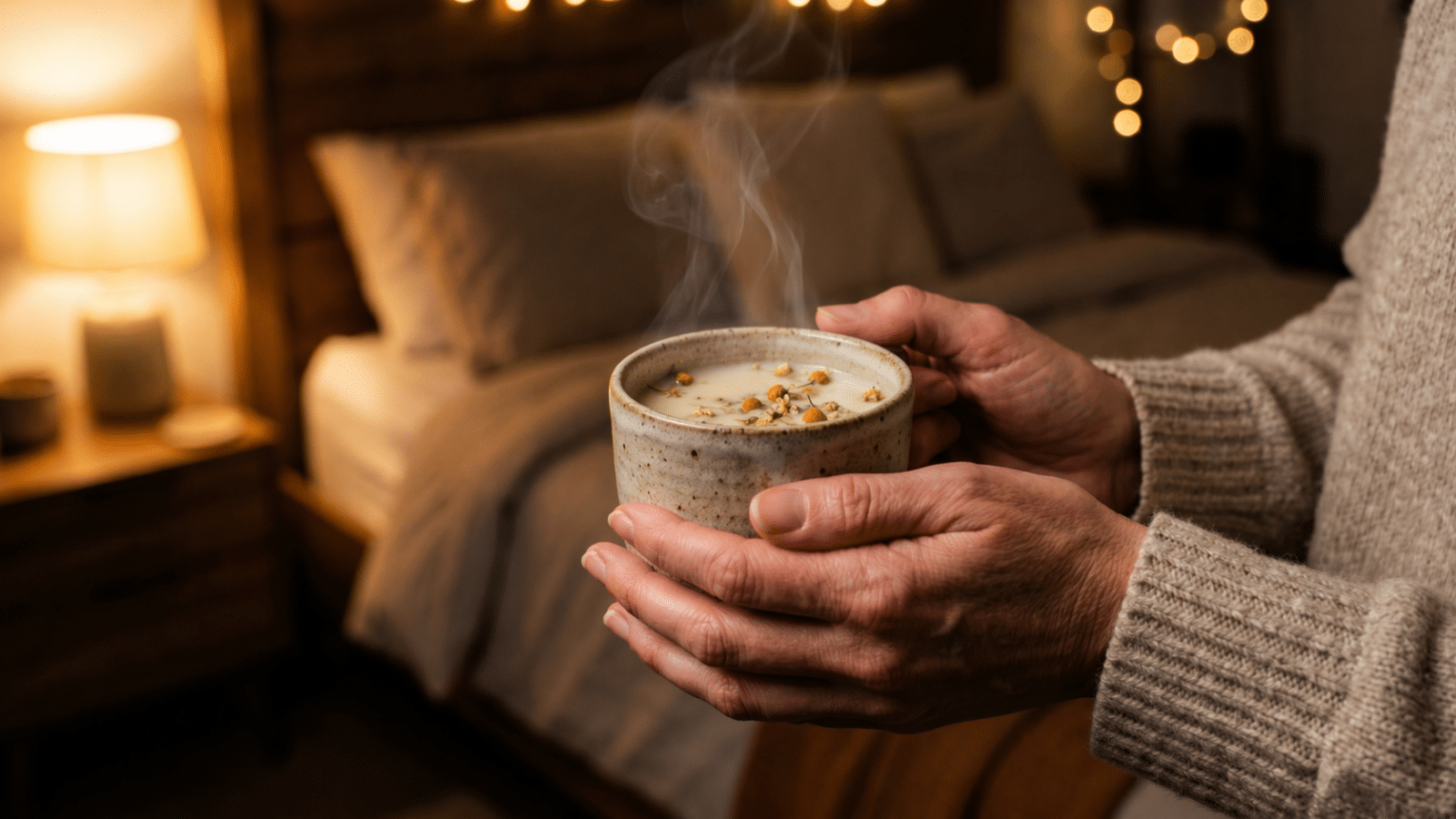Um momento de pausa, silêncio e aconchego: o ritual com camomila que está ajudando muita gente a dormir melhor.