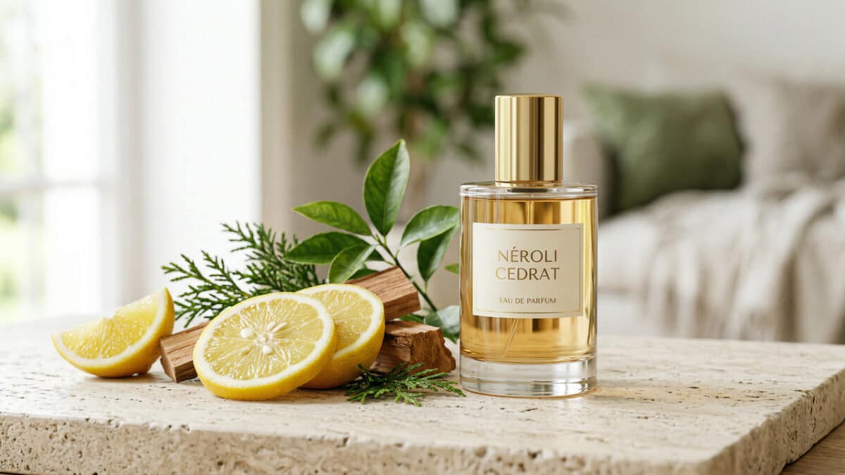 Perfume citrico e amadeirado