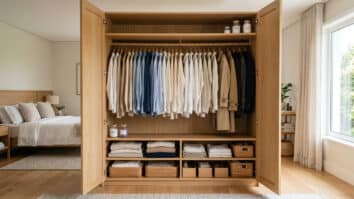 Gurda roupa organizado