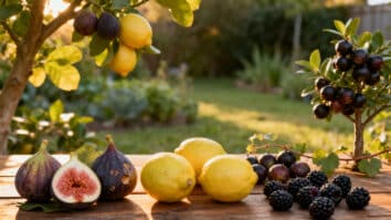 frutas cultivadas em casa economia domestica figo limao jabuticaba amora jardim caseiro natural abundancia