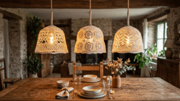 Luminárias de Crochê