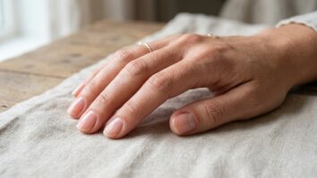 mãos sobre a mesa com unhas siaudáveis