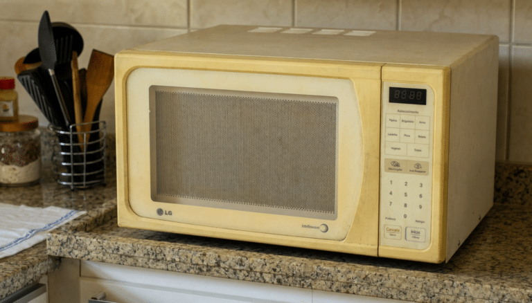 microondas amarelado