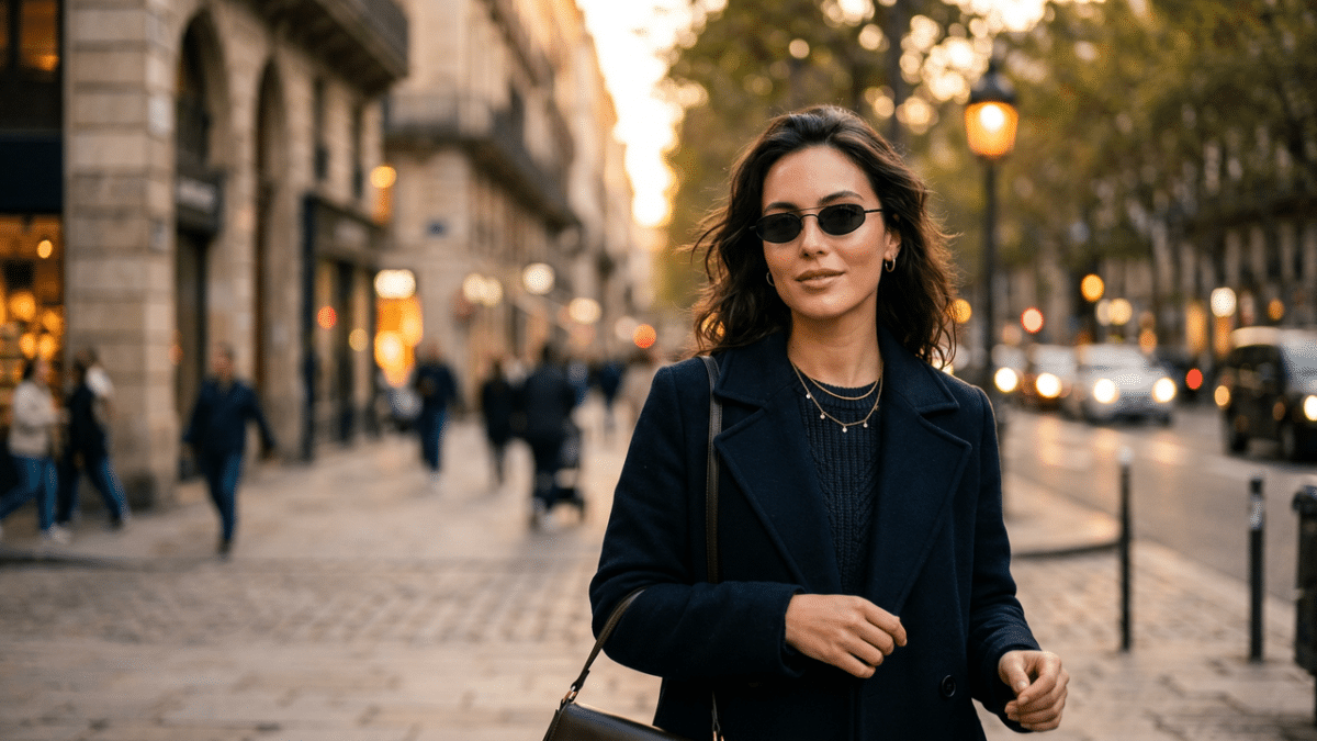 mulher na cidade ocm óculos escuro