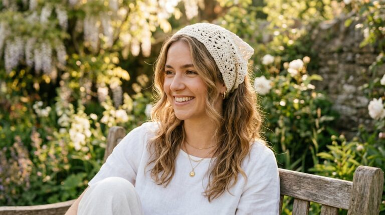 bandana de crochê