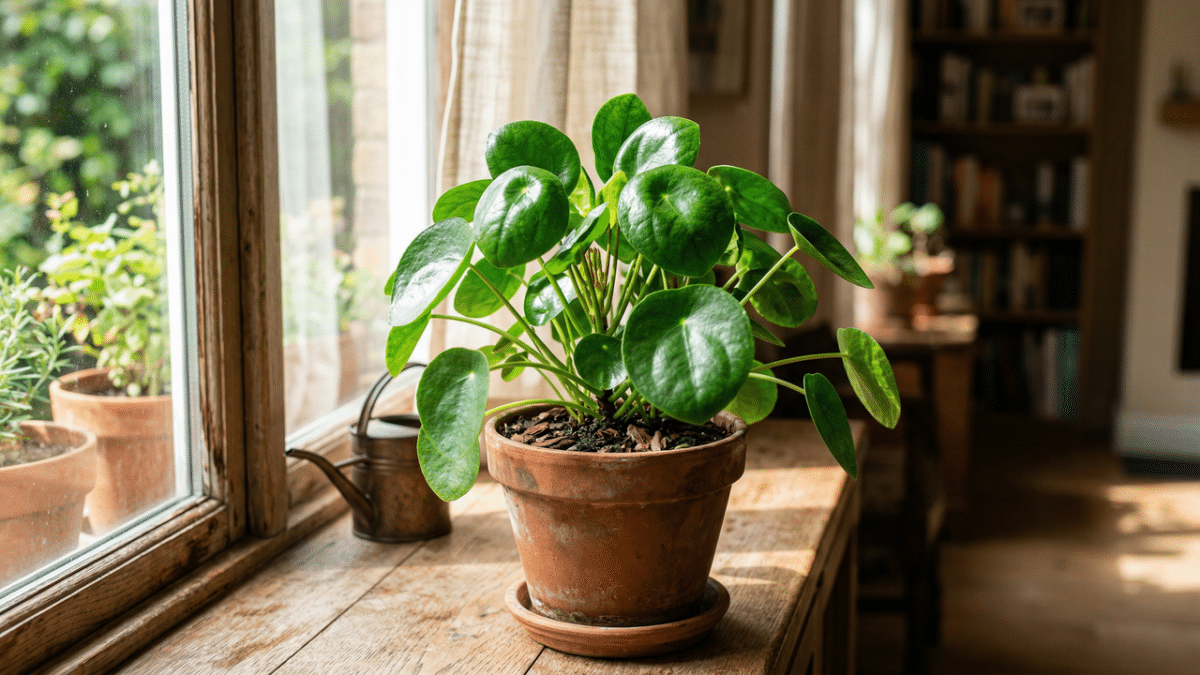 Vaso de planta saudável
