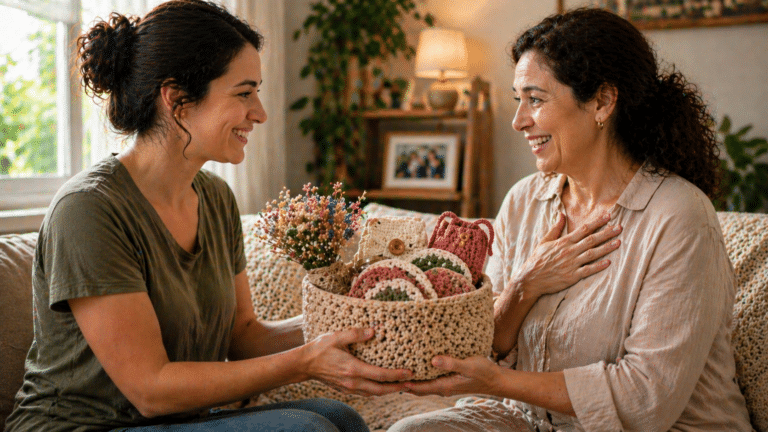 14 presentes de crochê para o Dia das Mães que parecem caros, encantam logo na primeira olhada e você pode fazer em casa com pouco material