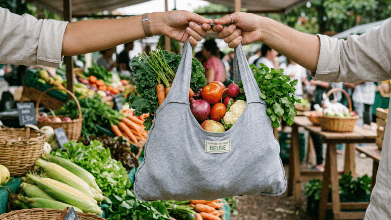 ecobag feita de camiseta