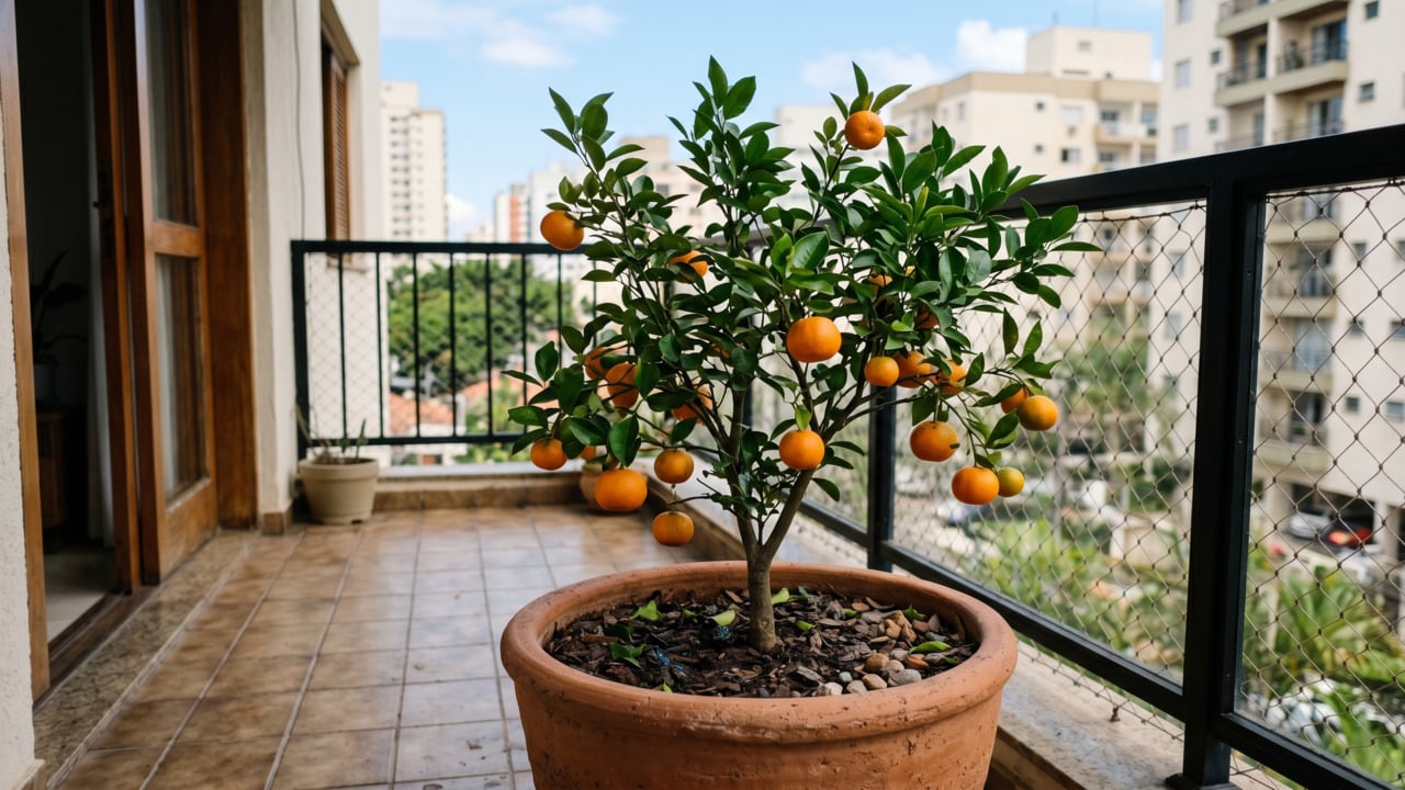Árvore ideal para casas pequenas e apartamentos, por não criar raízes muito fundas e fornecer frutos suculentos