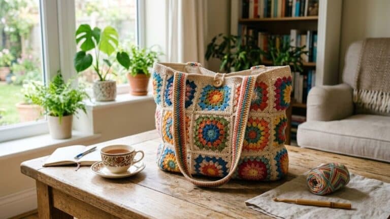 Bolsas de crochê com squares: modelos para artesãs criarem com inspirações e gráficos