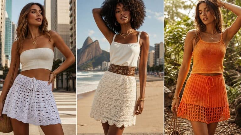 Saias de Crochê leves e atemporais: Frescor, Estilo e Muito Charme