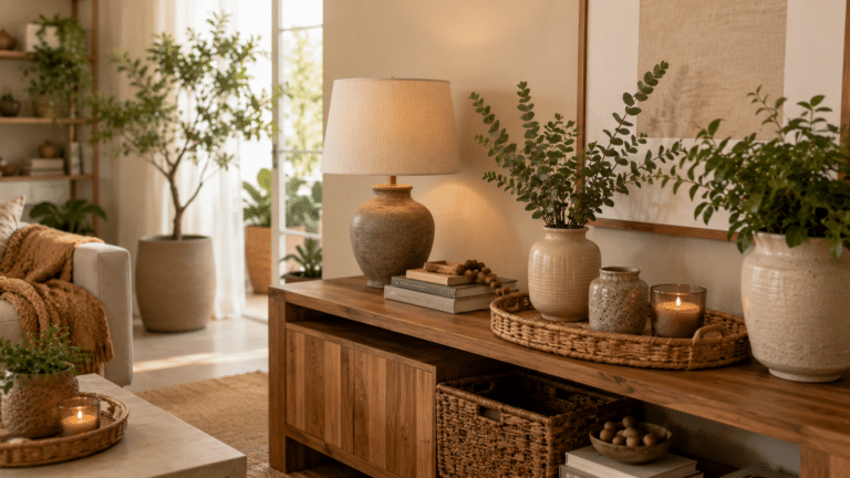 Objetos decorativos em alta deixam a casa mais acolhedora, funcional e cheia de personalidade com pequenos detalhes bem escolhidos.